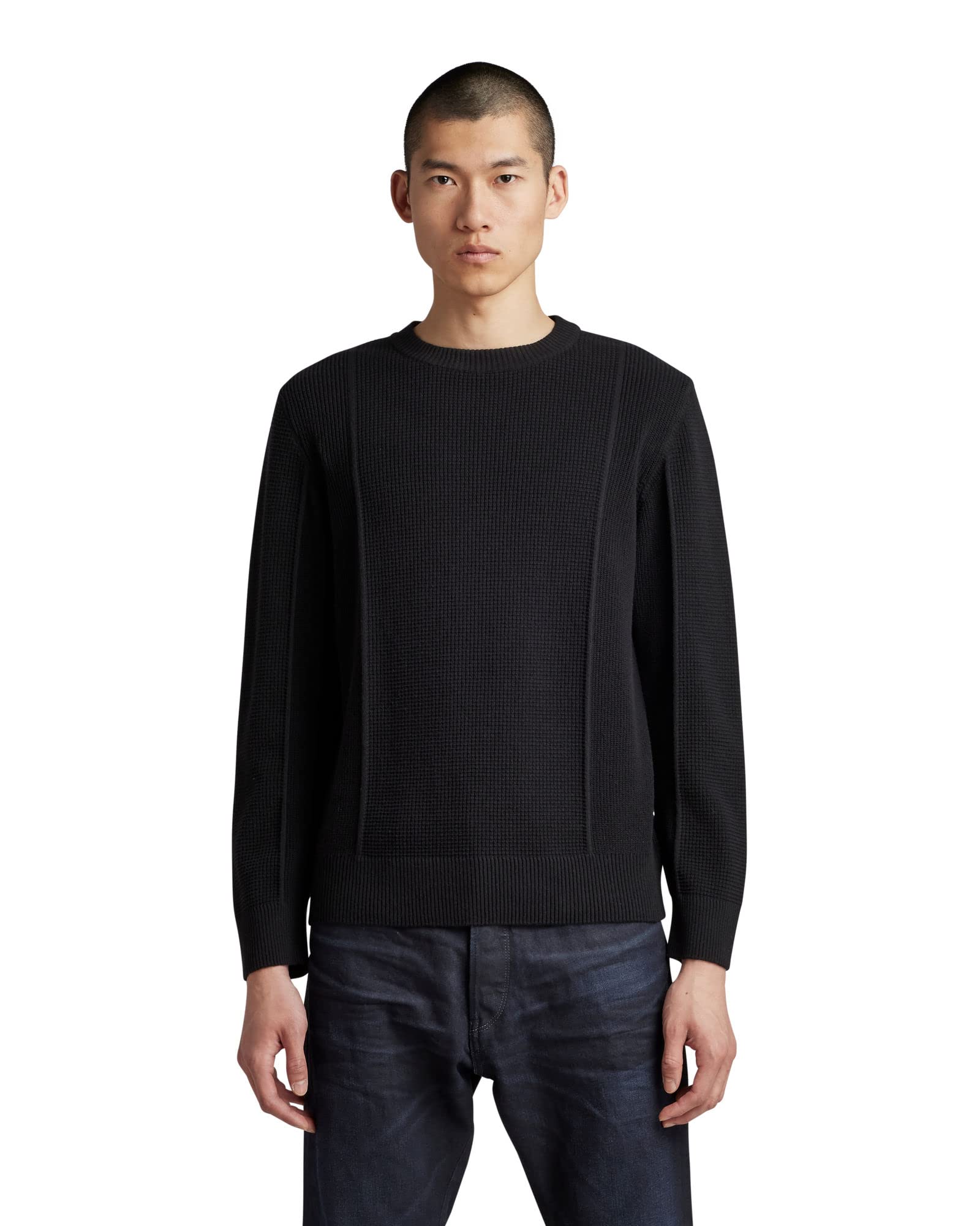 G-STARRaw Men's Structure R Knit Sweater