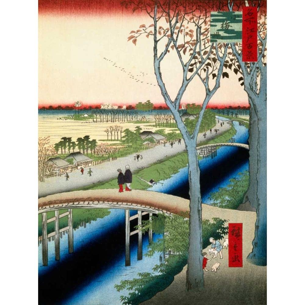 ArtDirect Koume Embankment 8x10 UnFramed Art Print Poster Ready for Framing by Hiroshige, Ando