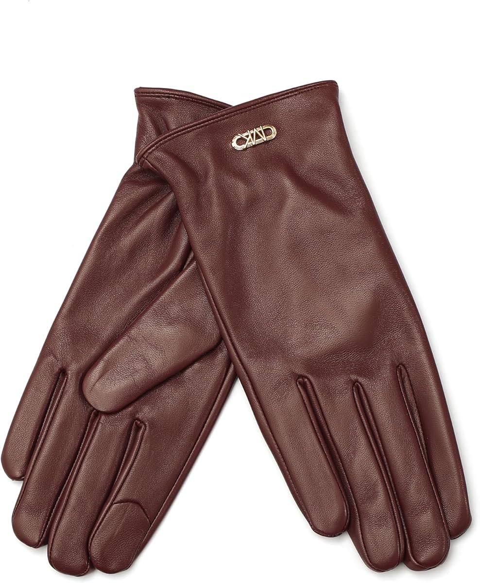 Michael Kors Women's Mini Empire Classic Leather Glove, Stylish Glove Set for All Weather