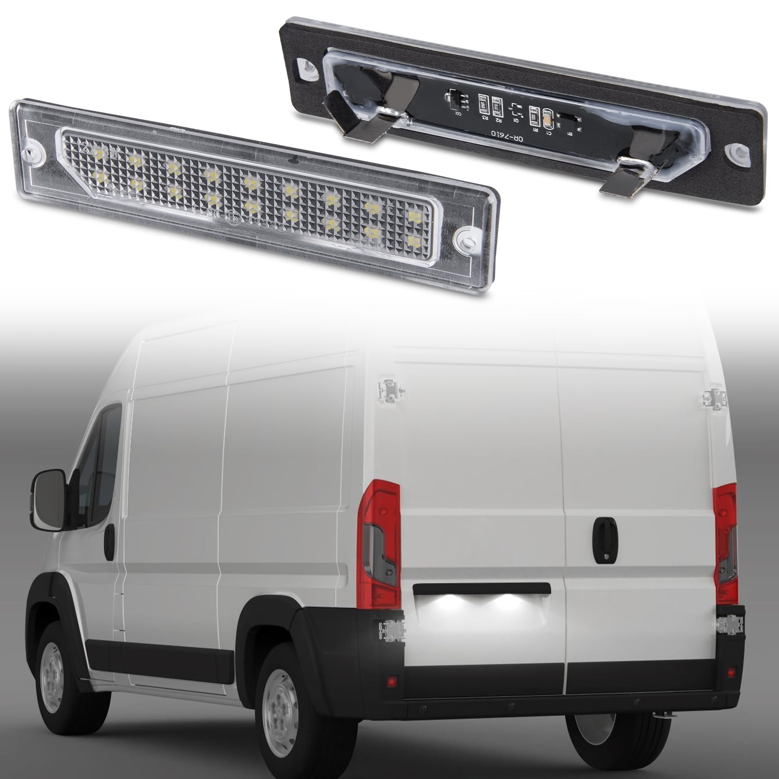 Luces Matrícula Ducato Boxer Jumper OZ-LAMPE LED Luz De Matrícula Para Fi-at Ducato Bus Kasten Peug-eot Boxer Bus Luces Matrícula Boxer Jumper 2006 2019