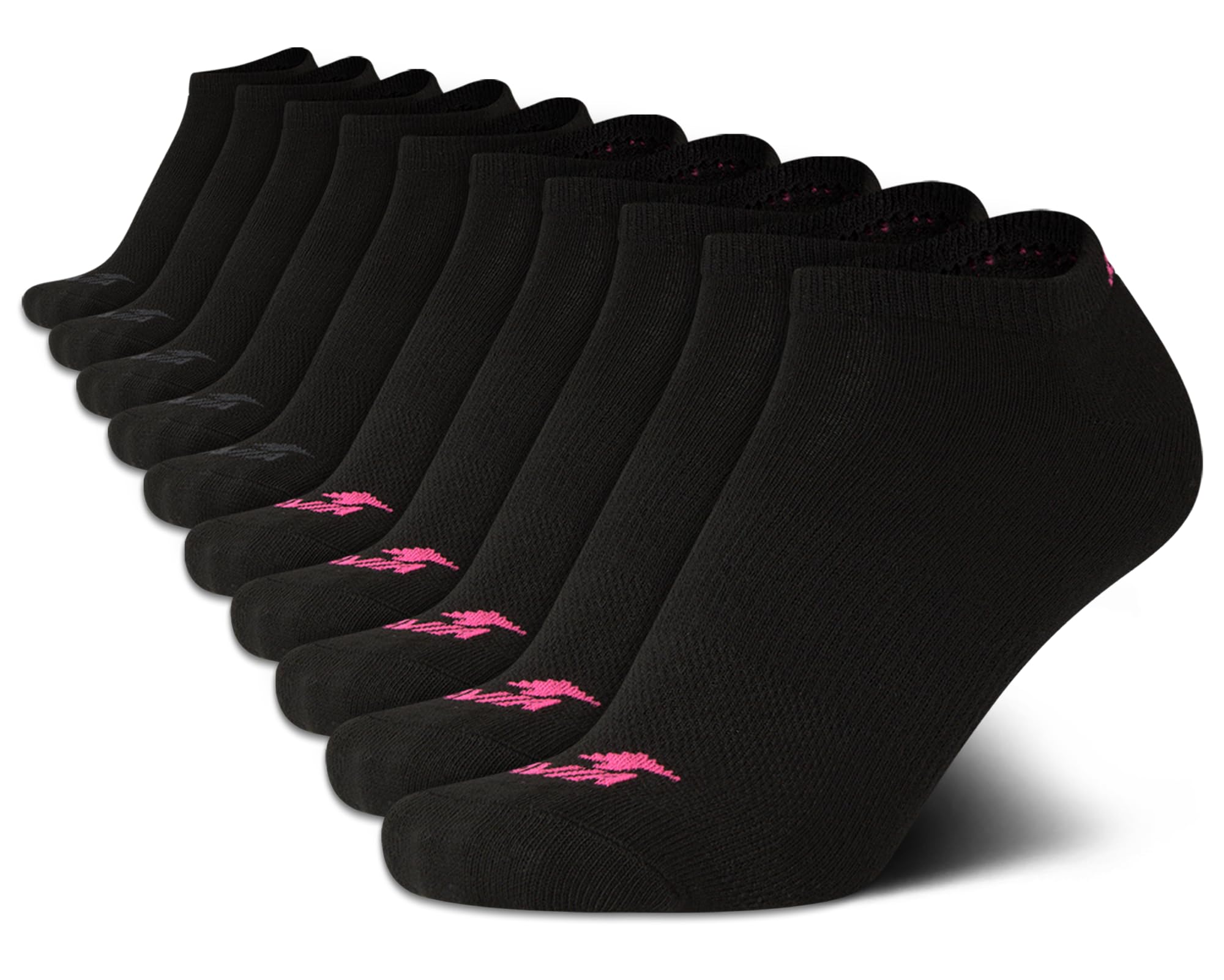 Avia Womens Low Cut Socks - 6/10 Pack Performance Stretch Cushioned Moisture Wicking Athletic No Show Socks for Women (4-12)