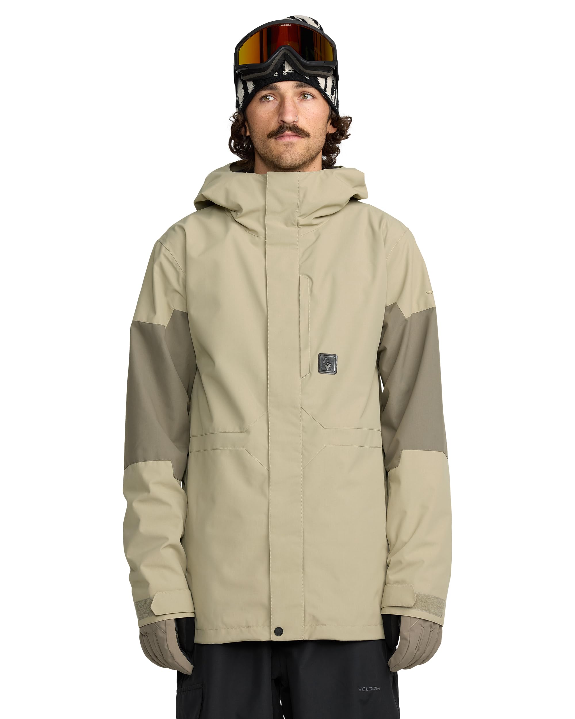 Volcom Primry Herren Snowboardjacke, recycelt, isoliert, 10 K wasserdicht, atmungsaktiv