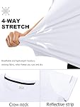 HIBETY Men's 1/5 Pack Activewear T-Shirts Quick Dry Moisture Wicking Breathable Athletic Shirts for Gym Running Workout
