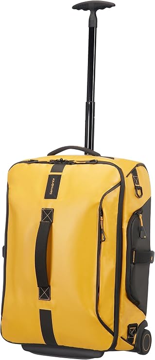 Samsonite Paradiver Light – Travel Bag/Backpack with 2 Wheels S, 55 cm, 51 L, Yellow (Yellow)
