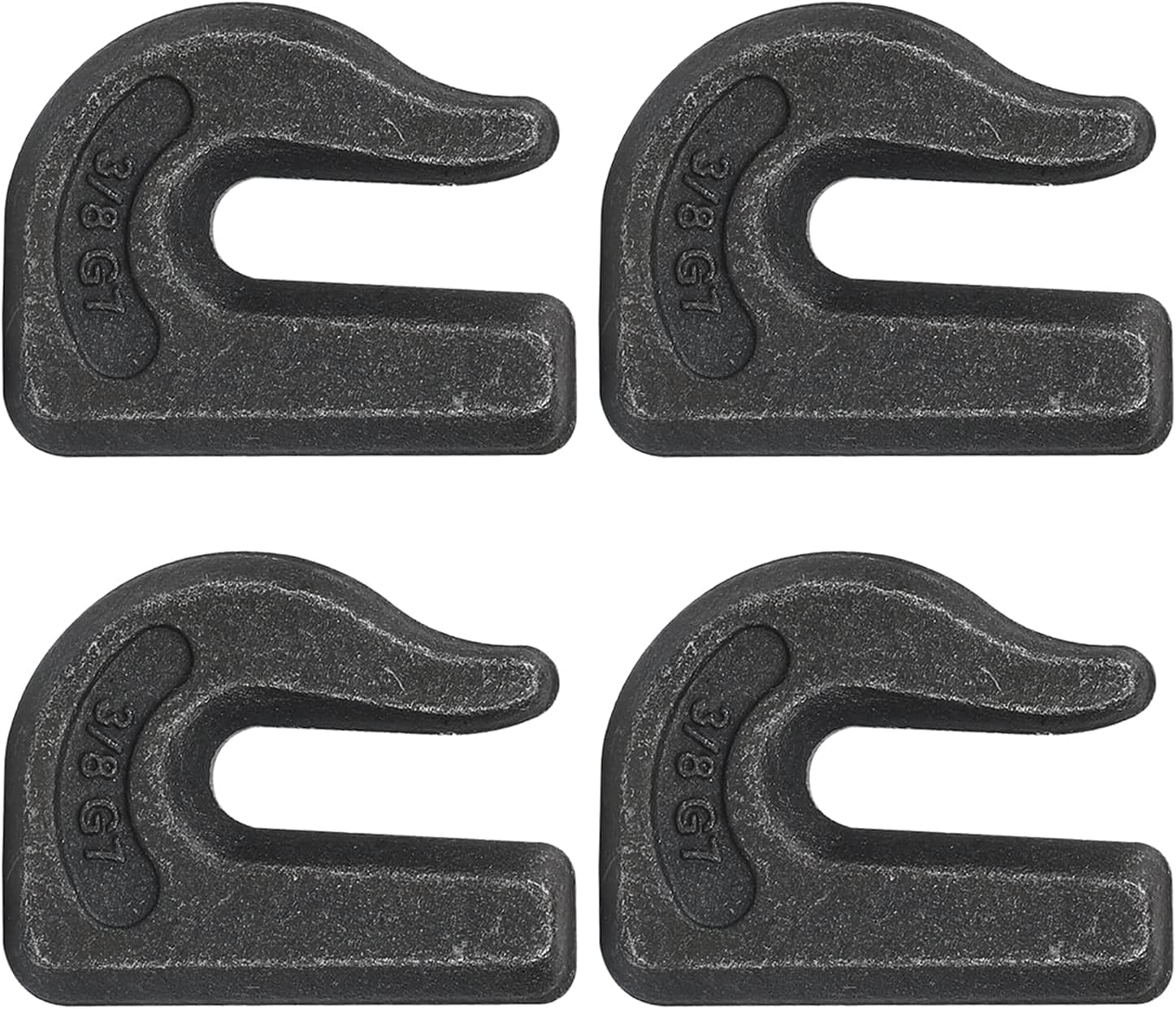 4x Weld On Grab Chain Hooks 3/8" Tractor Bucket Trailer Rigging Tow WLL - View #4