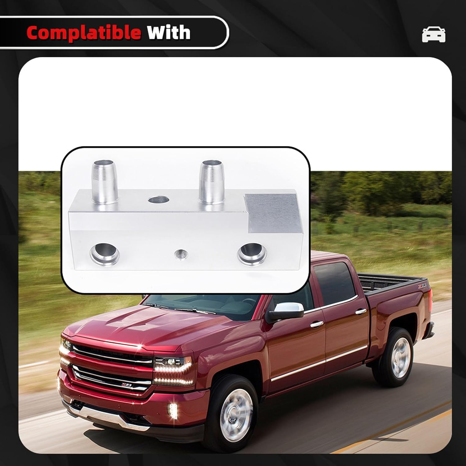 Coolant Radiator Bypass Valve with Automatic Temperature Regulation & Heavy-Duty Construction - Universal Fit High-Performance Radiator Valve for Trucks, SUVs, Off-Road Vehicles - Compatible