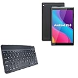 BoxWave Keyboard Compatible with IWEGGO Android 11 Tablet CP80 (8 in) - SlimKeys Bluetooth Keyboard, Portable Thin with Chiclet-Style Keys - Jet Black