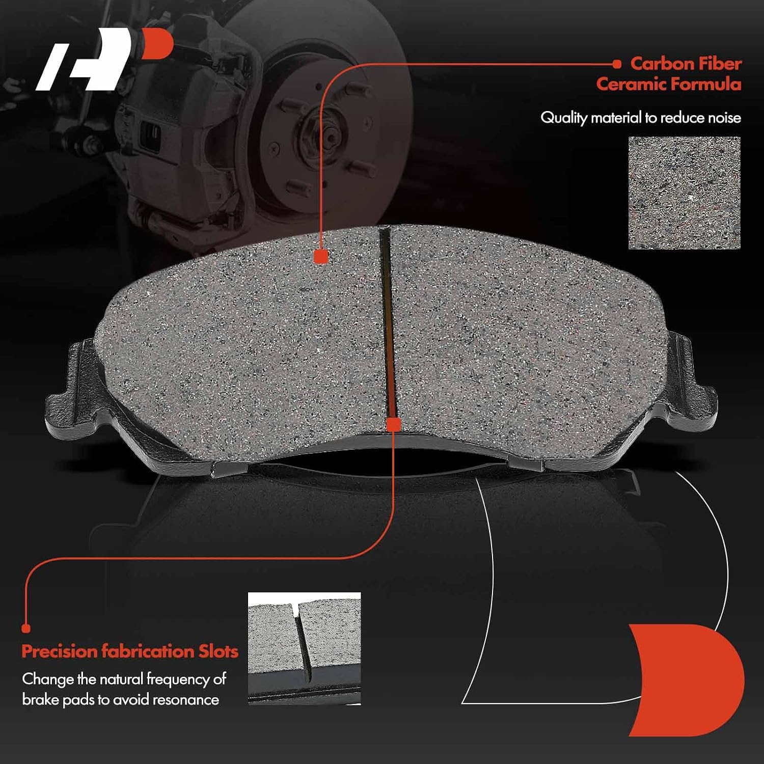 A-Premium 11.61 in(295mm) Rear Drilled and Slotted Disc Brake Rotors + Ceramic Pads Kit Compatible with Chevrolet, GMC, Isuzu and Oldsmobile Models - Blazer, S10, Jimmy, Sonoma, Bravada, 6-PC Set