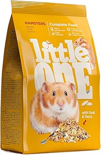 Little One Alleinfutter für Hamster | 400 g | Ausgewogene Zusammensetzung | Aus Weizen, rote Hirse, Gerste, Maisflocken, Kürbiskernen | Hohe Nahrhaftigkeit und Bekömmlichkeit product image