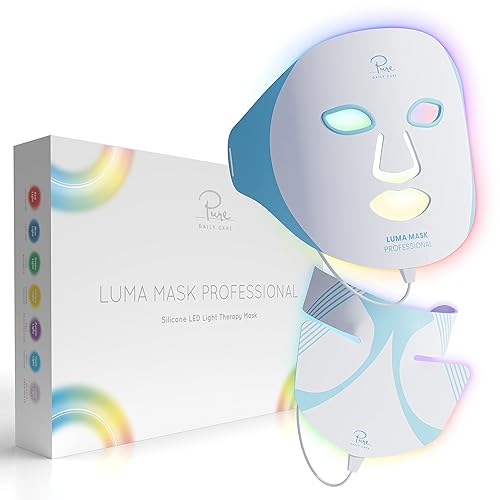 Máscara Luma PRO de Pure Daily Care L Máscara LED de Pure Daily Care I Dispositivo avanzado para el cuidado de la piel antienvejecimiento L Rojo