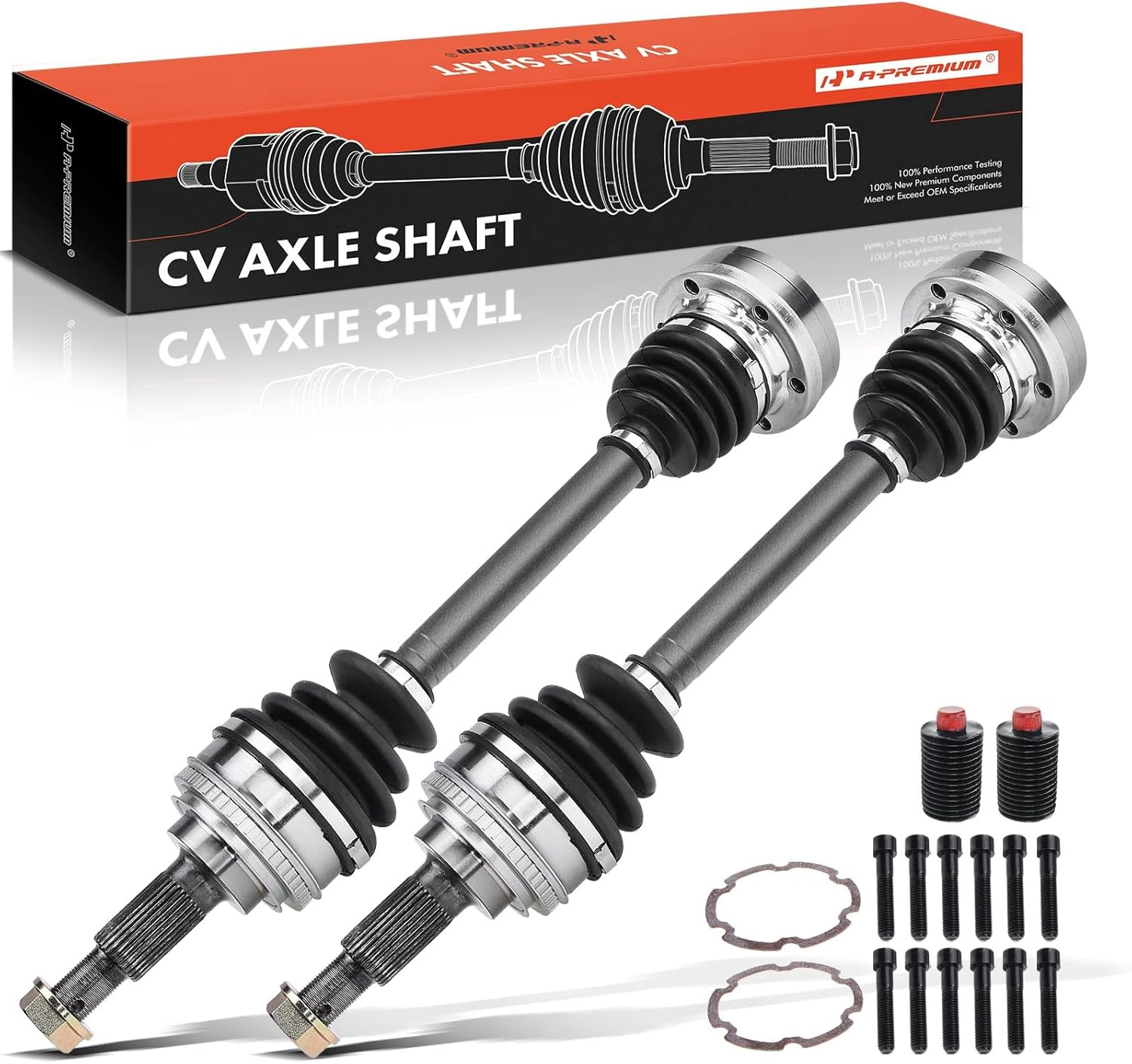A-Premium Pair (2) Front CV Axle Shaft Assembly Compatible with Toyota Camry 1992-2001, Solara 1999-2001, Avalon 1995-1997 & Lexus ES300 1992-1996, RX300 1999-2003, V6 3.0L, Driver and Passenger Side