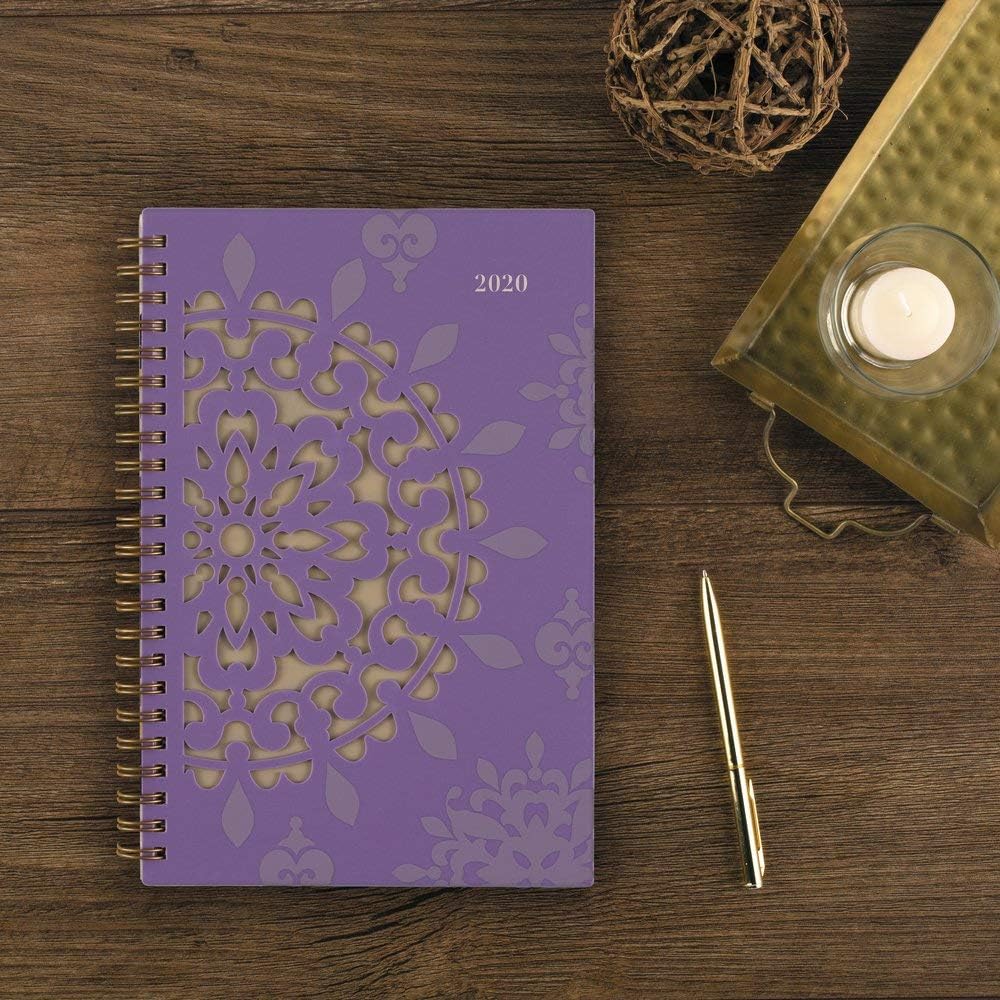 2020 Planner, Cambridge Weekly & Monthly Planner, 5-1/2" x 8-1/2", Small, Vienna, Purple (122-200) (122-200-20)