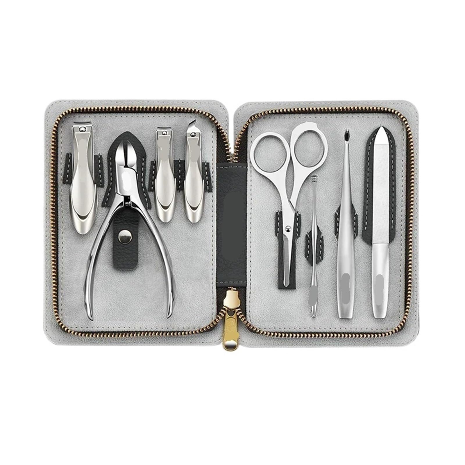 Ensemble de manucure, emballage en cuir, kits coupe-ongles
