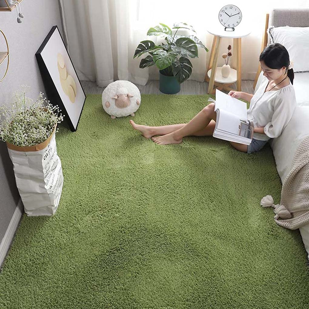 洗えるシャギーラグ　120×160cm グリーン　カーペット Amazon | シャギーラグ 長方形 120*160 シャギー ラグ ダーク