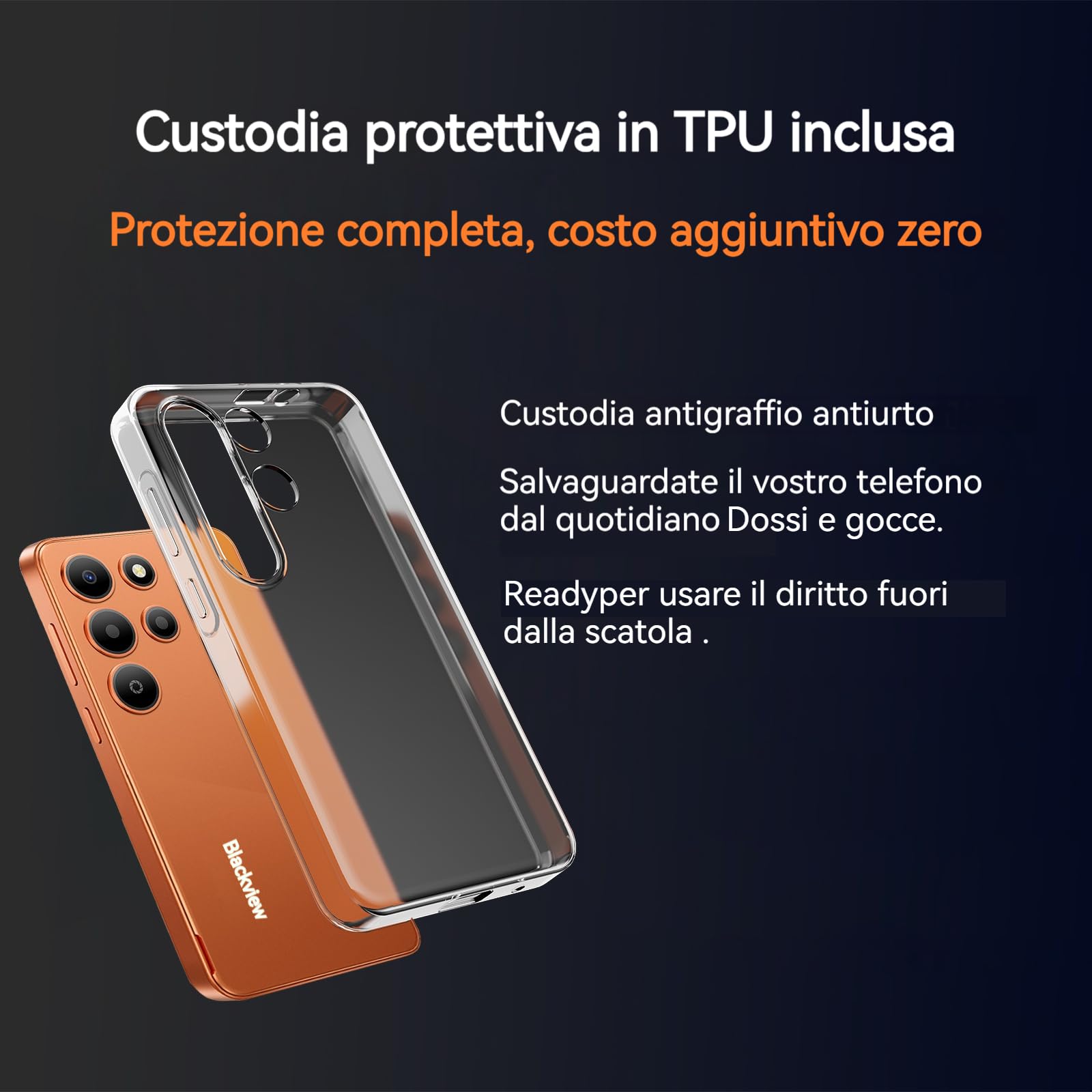 Blackview Wave 2C Smartphone Offerta Android 16, 12GB+32GB/1TB TF Cellulari Octa-Core, 5.0", 4G Dual SIM Telefono Cellulare Offerta, WiFi 5G/3.5mm/ Face ID/3 Slot Eer Carte/3 Anni di Garanzia