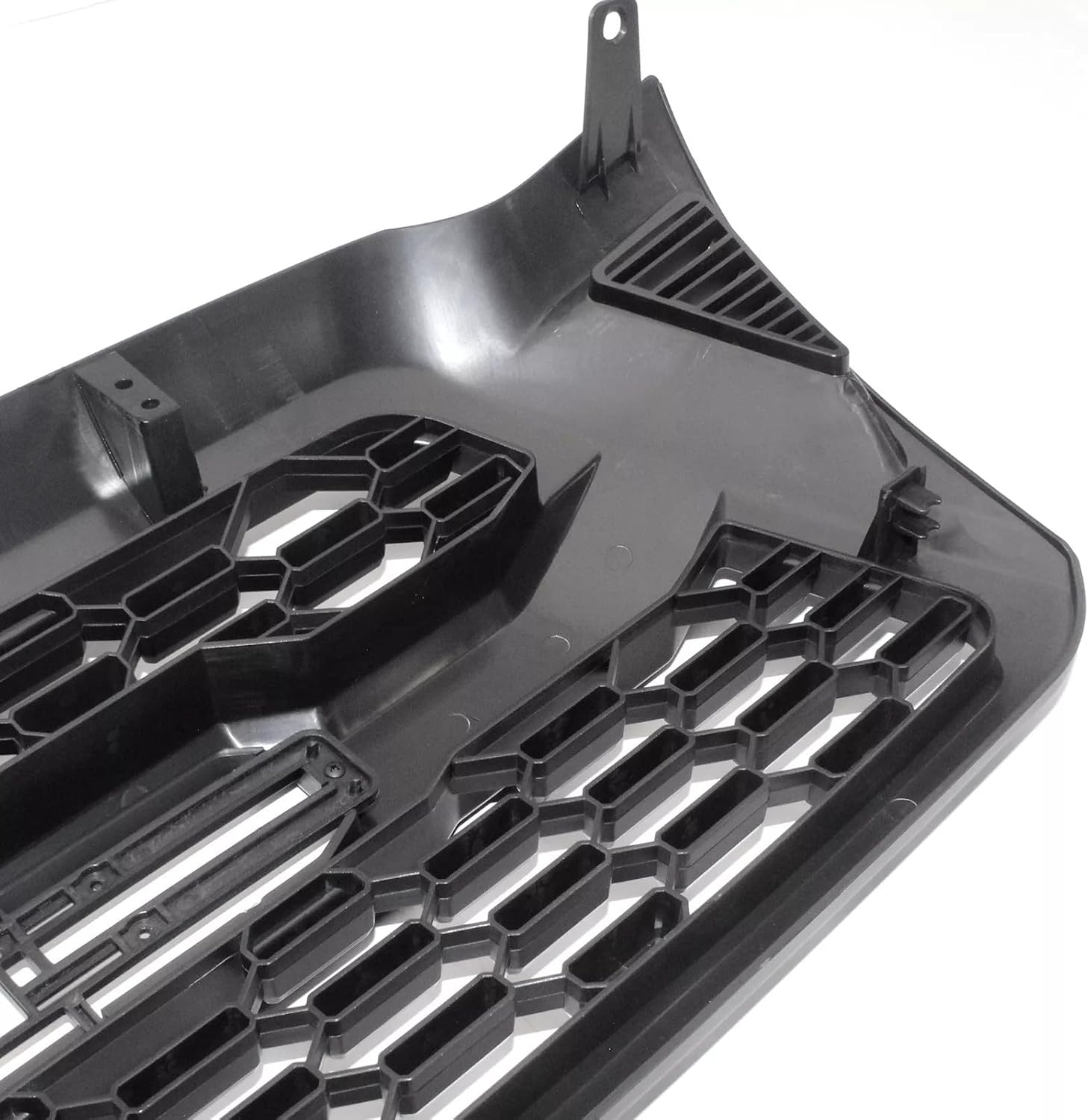 Front Bumper Upper Grille Mesh Grill Fit For 2005-2011 Toyota Tacoma Upgrade Front Grille Grill Assembly Replacement Matte Black (W/O lights)