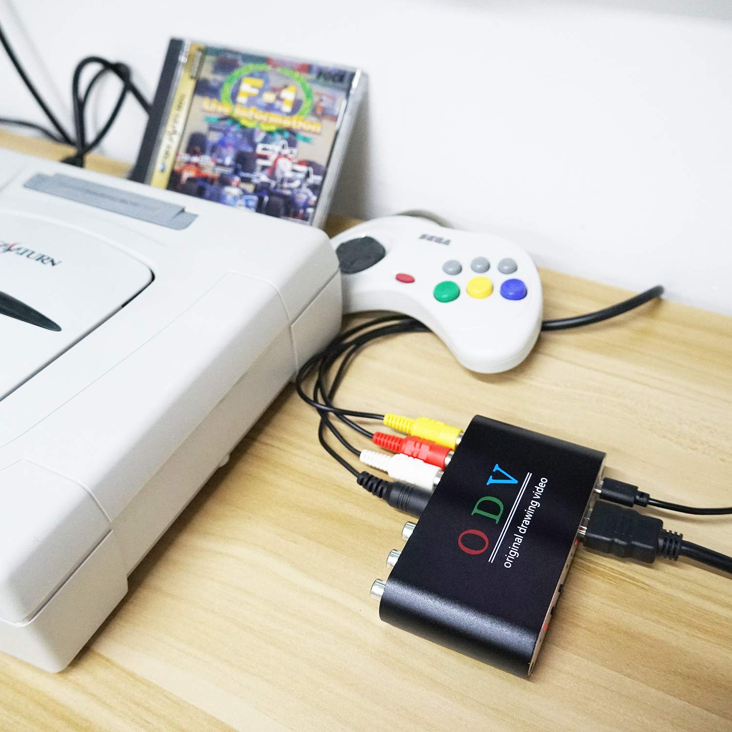 Mcbazel ODV Composite Convertitore adattatore RCA/S-Video/YPbPr a HDMI per Retro Console