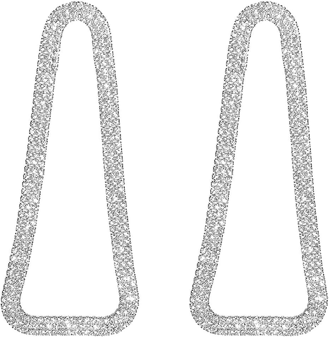 Rhinestone Earrings Dangling for Women Sparkly Silver Dangle Earrings Girls Long Chandelier Earrings Tassel Lightweight Ear Studs Cubic Zirconia (KE001S-W)