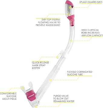 Cressi Adjustable Mask Fin Snorkel Set with Carry Bag