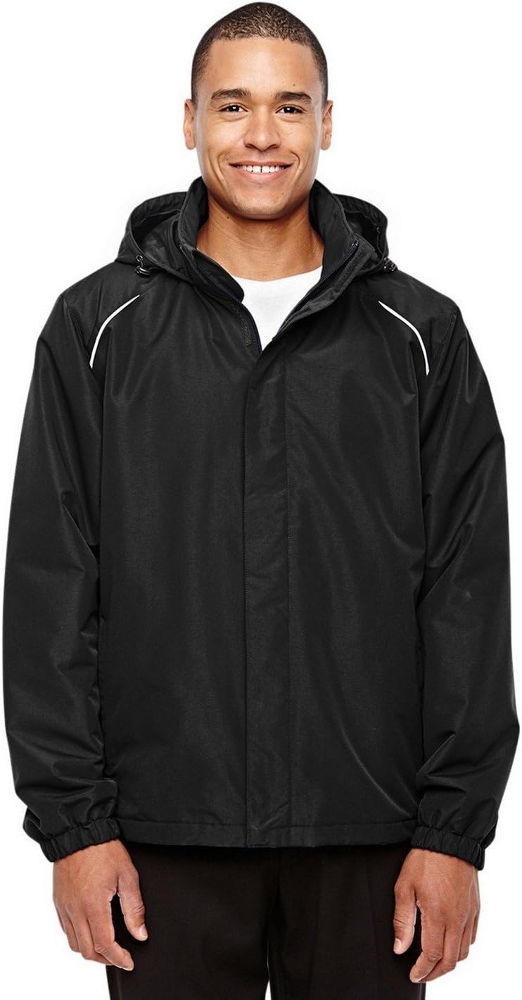 Ash City - Core 365 Men's Tall Profile Fleece-Lined All-Season Jacket XLT BLACK