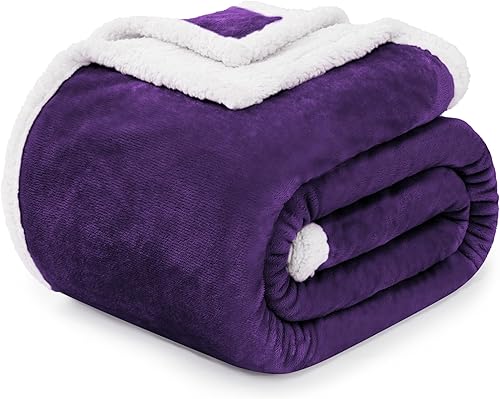 Beautex Sherpa - Mantas de tejido polar color liso