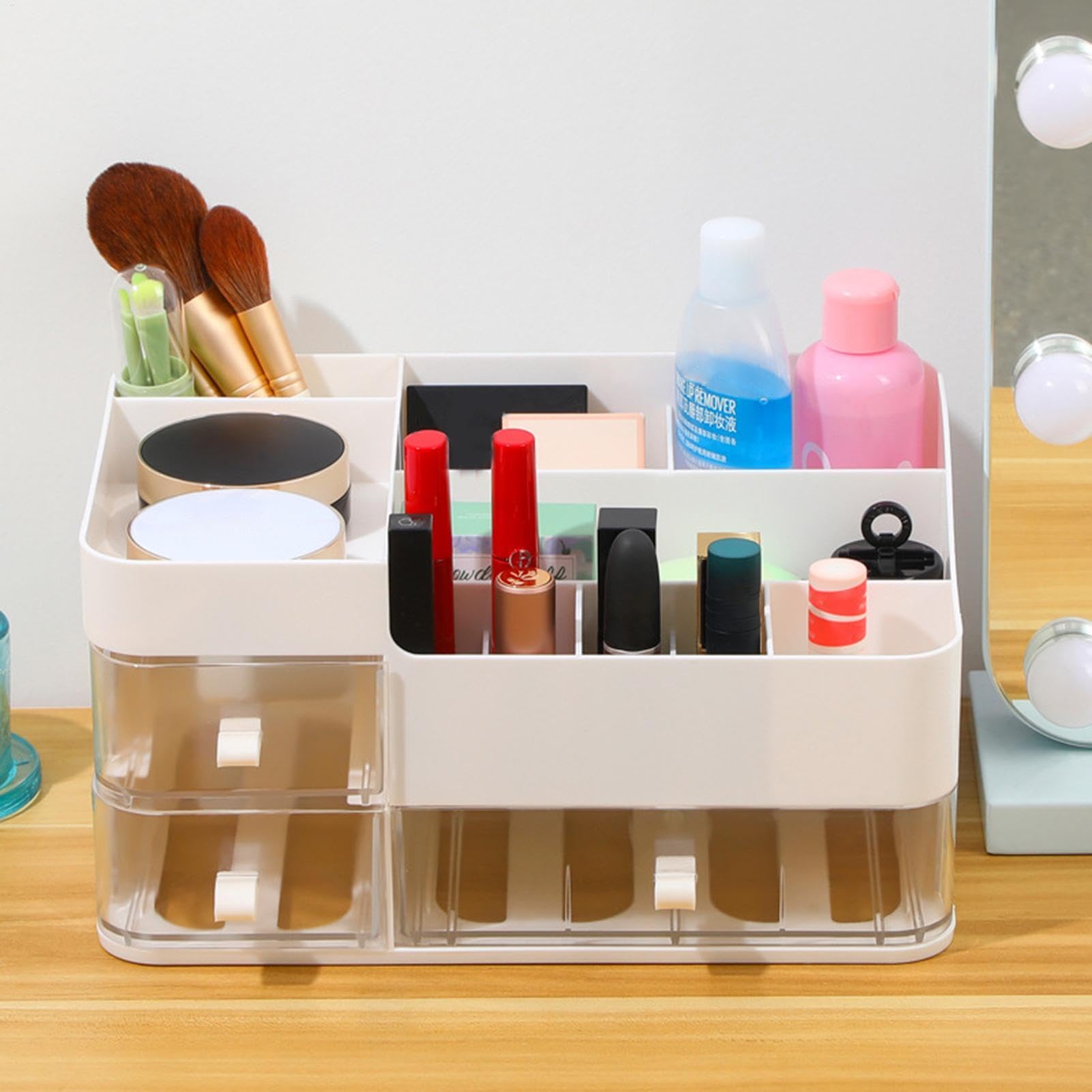 Make -up -Organizer mit Schubladen, Kosmetik -Display -Hülle Vielseitiger