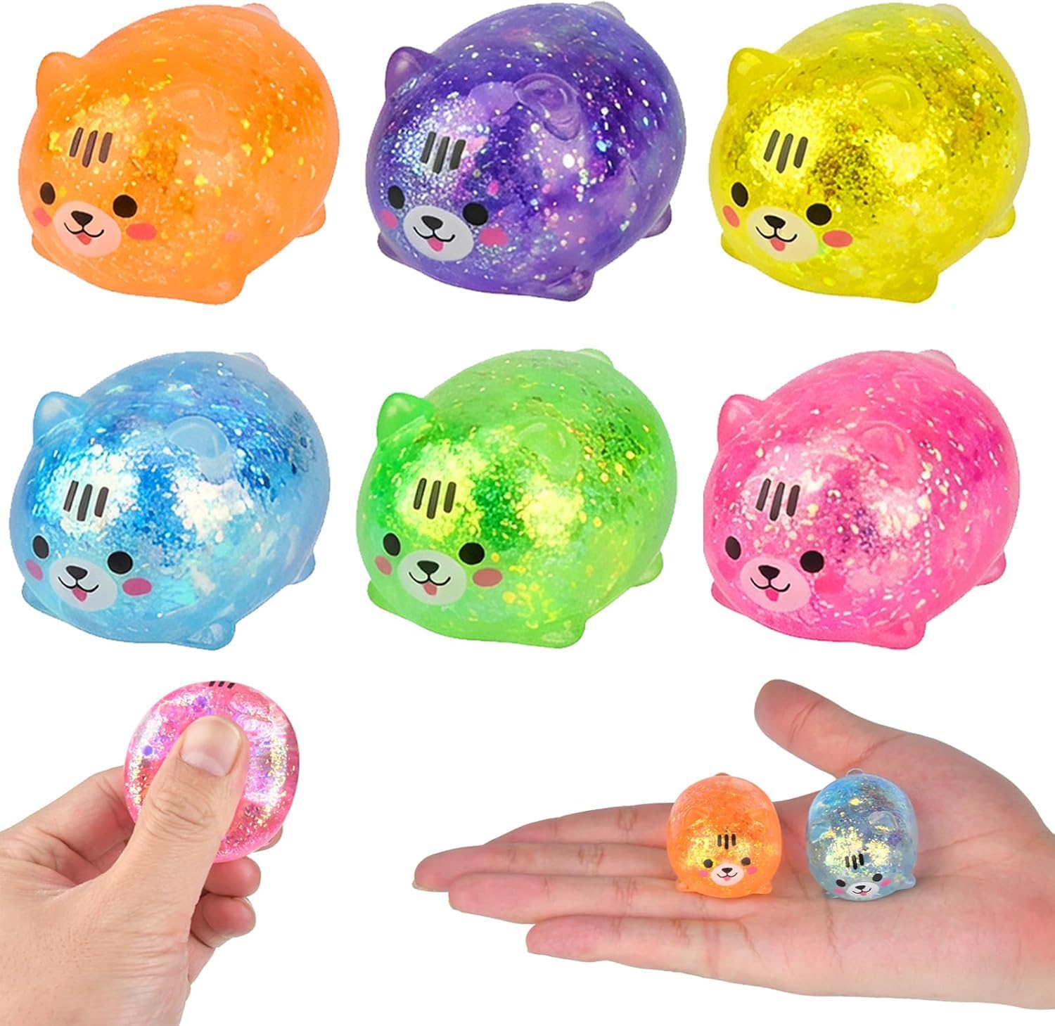 4 Pack Fuzzball Soft Sensory Ball Cute Shiba Inu Shaped Plush Ball For Desk Home Office Travel Calm Gentle Hand Fidget Quiet Companion Set