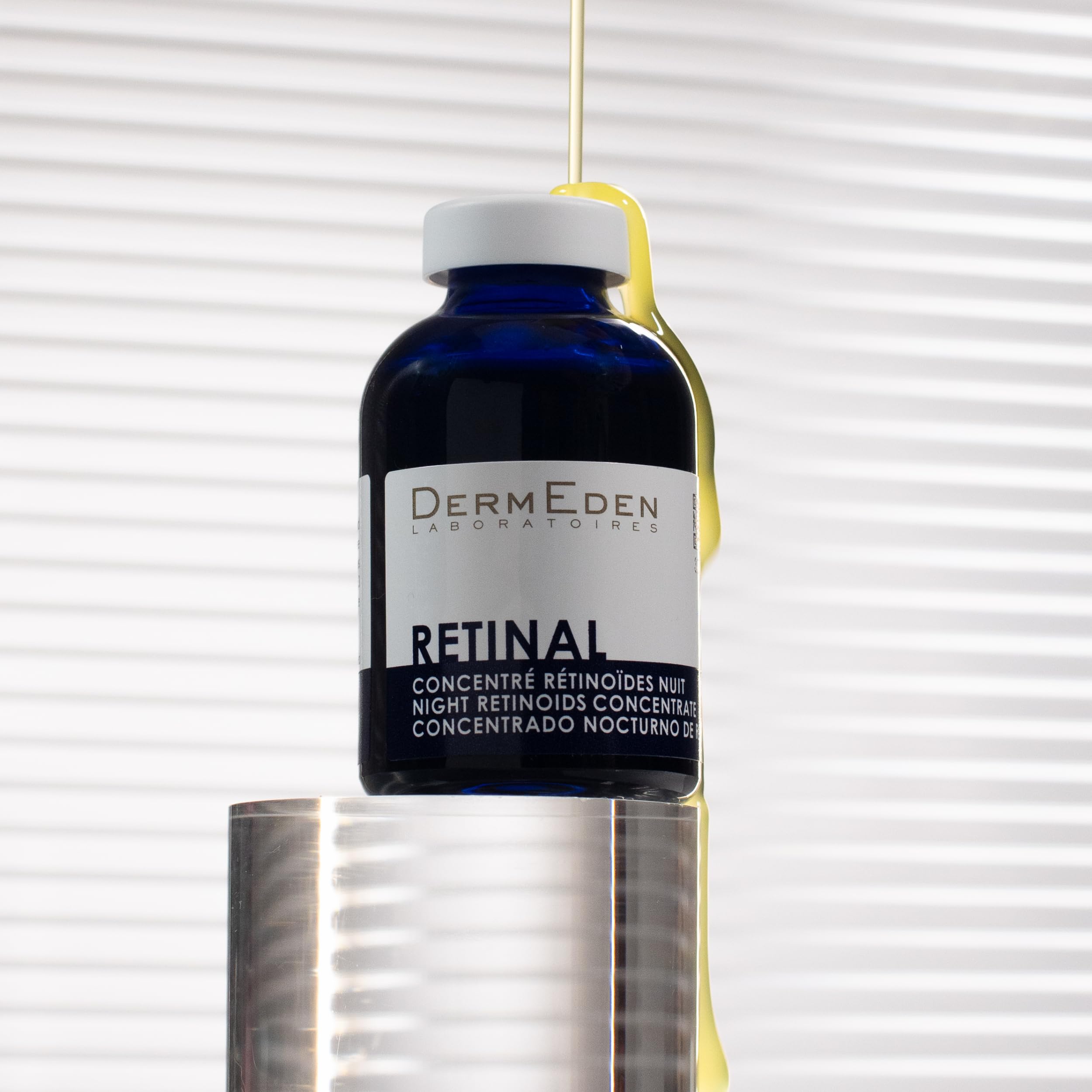 Laboratoires DermEden - Concentré Rétinal Nuit 30 ml - Réduit les rides, Stimule le collagène et Améliore la fermeté de la peau - Rétinal - Fabrication Française