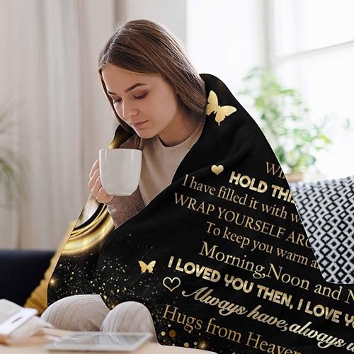 Miniatura 4 de Manta conmemorativa personalizada con fotos por la pérdida de mamá, papá, hijo, hija, regalo de memoria personalizado de seres queridos fallecidos