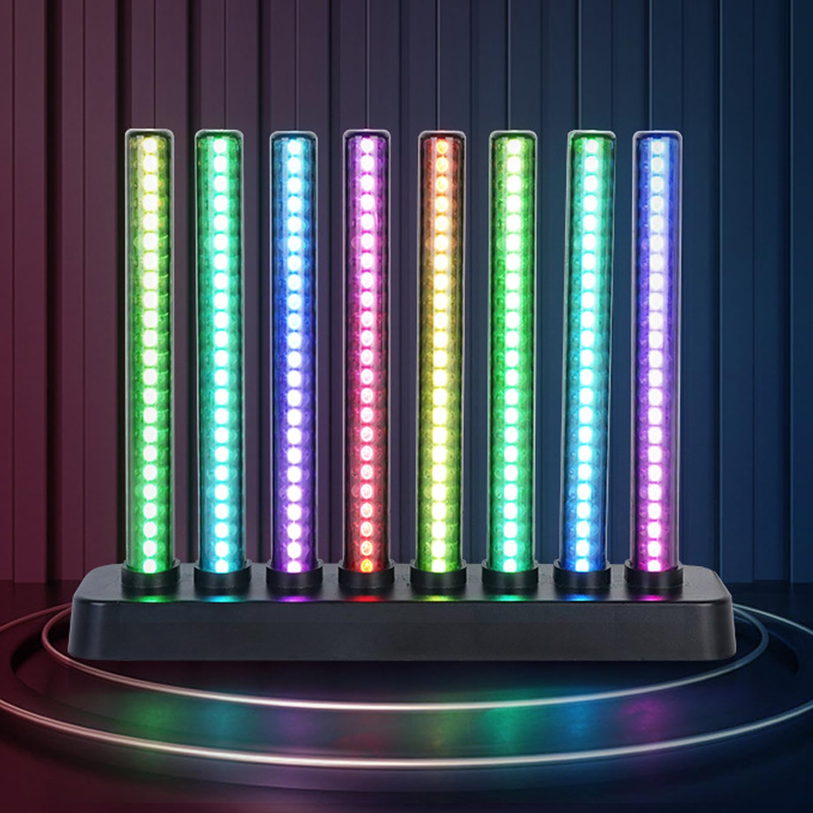 Jeffergarden Barre Luminose LED RGB Intelligenti, Illuminazione d'atmosfera Coinvolgente con Controllo del Ritmo Musicale per Giochi e Feste, 16 Milioni di Colori e Ricaricabili Tramite USB