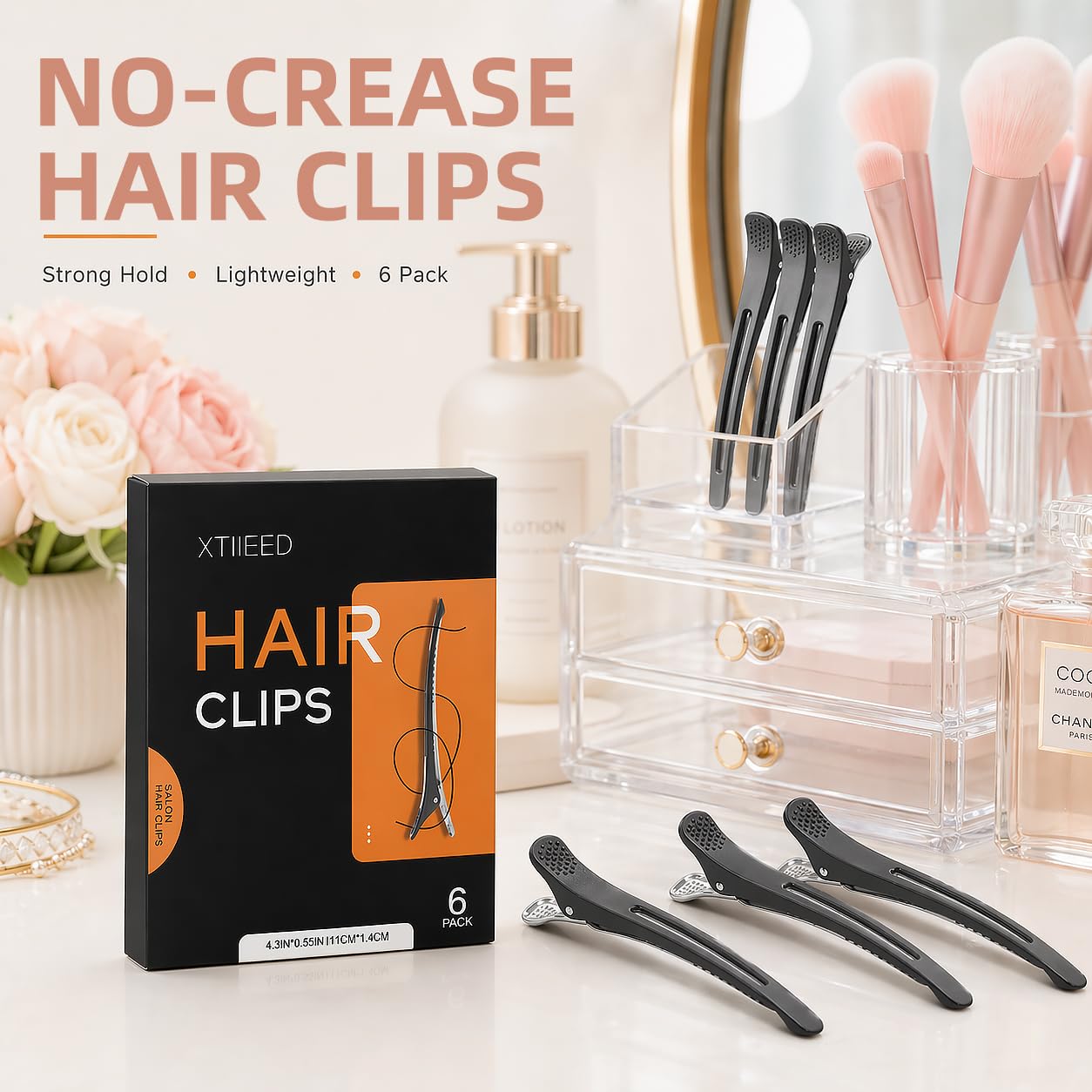 Amazon.com : Hair Clips for Styling Sectioning, 6 Pack No  display picture 2