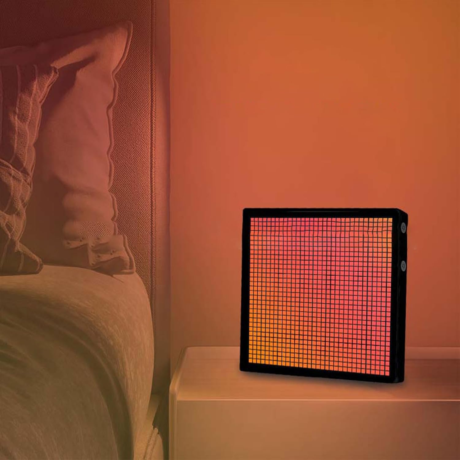 32x32 Pixels LED Pixel Art Display, Programmable LED Sign USB Powered Panel 5V 2A 10W