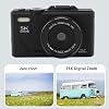 5 K Digital Camera 75 MP HD Digital Cameras for Photography Auto Focus Tip and Shoot Small Camera Retro Mirrorless Camera with 3 Inch Screen 18x Zoom (Black)