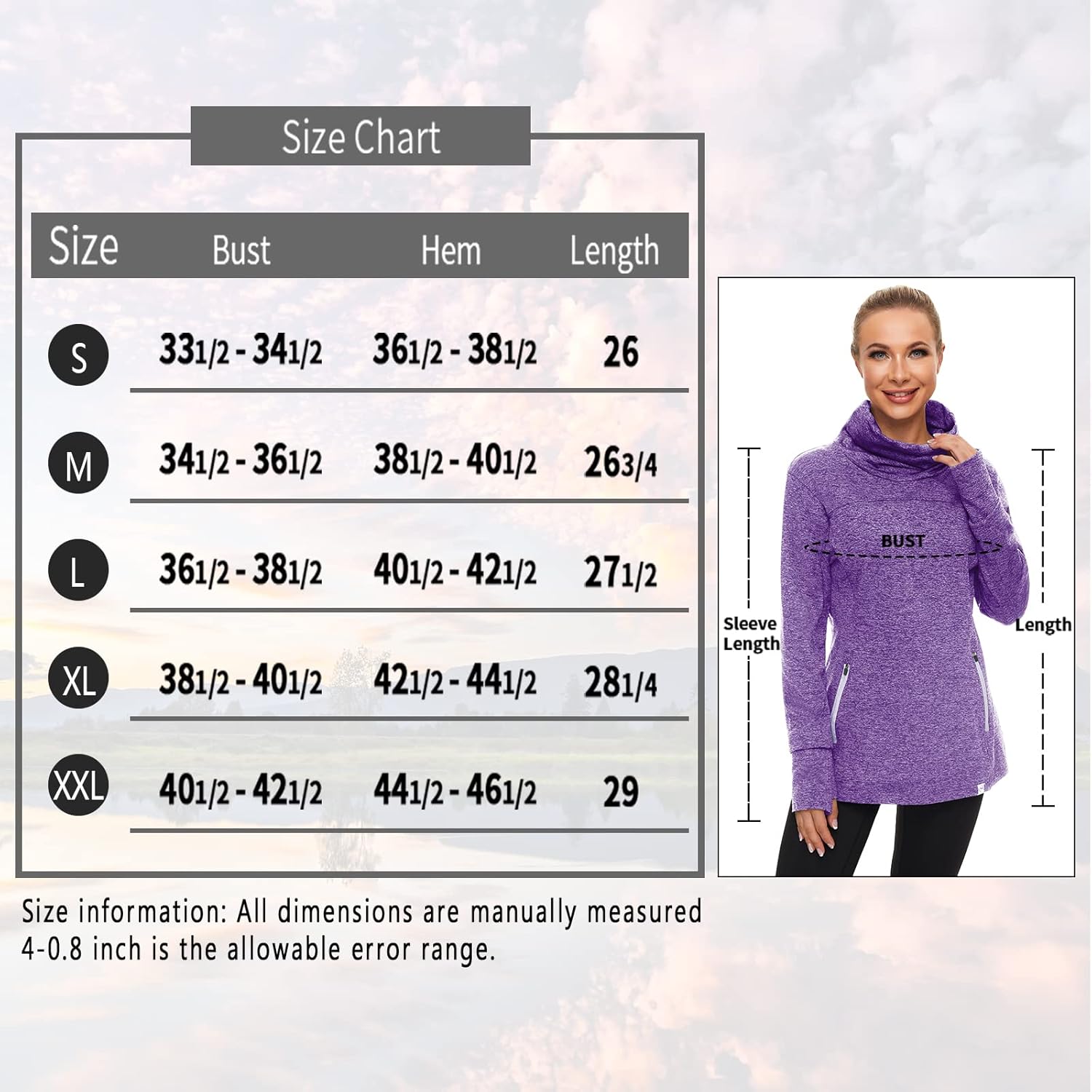 Soneven Women's Running Fleece Sweatshirts Cowl Neck Pullover Long sleeve Shirt with Thumb Holes and Neck Gaiter Face Mask