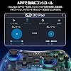 Elekasumi Switch コントローラー 光るSwitch1/2代対応10色RGBライト スイッチ コントローラー 無線 アプリ設定 TURBO連射 6軸ジャイロセンサー pro コントロー ラー Bluetooth接続 Switc hプロコン Switch全世代に対応PC/Android/IOSに適用 透明色