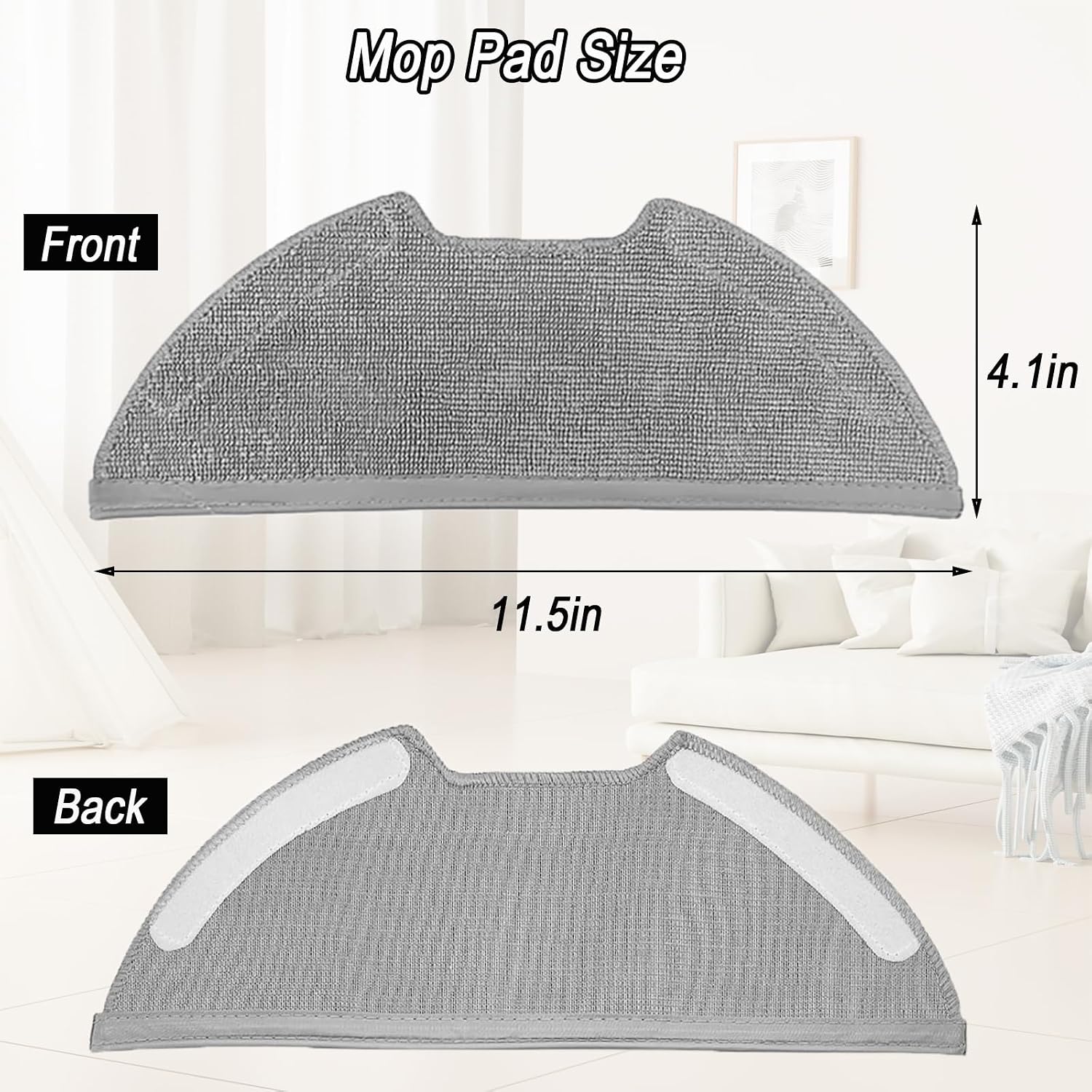 Mop Pads Accessories for Eureka E10s, E20 Plus Vacuum Cleaner image 4