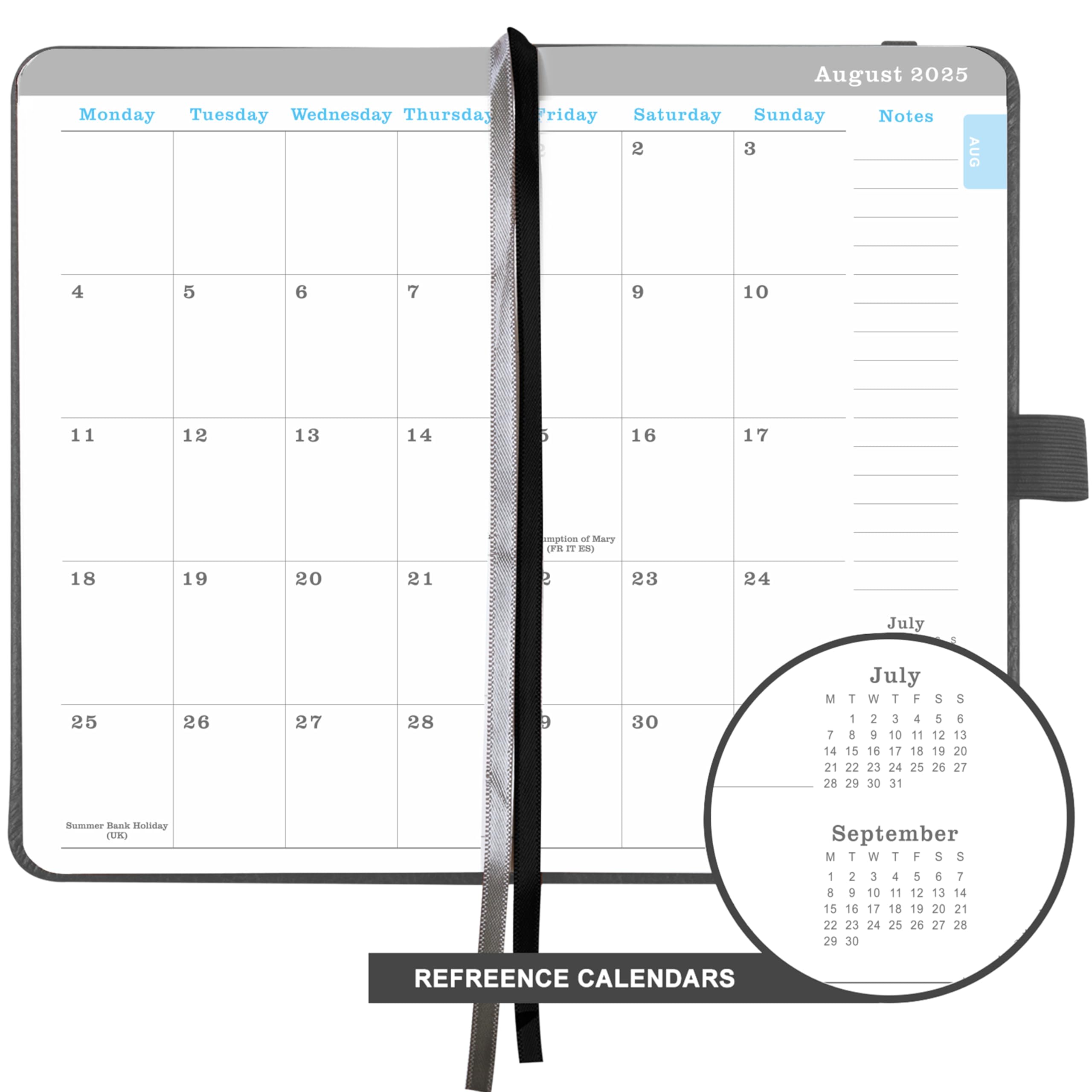 Agenda A6 2025-2026 Settimanale - Planner Tascabile, Copertina Rigida, Cielo Stellato - Foto 4