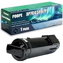 3P7C4 5PG7P N7DWF P3HJK Toner Cartridges Compatible for Dell H625cdw H825cdw S2825cdn Printers, Replacement 593-BBOZ 593-BBOY 593-BBOW 593-BBOX 1 Pack Black