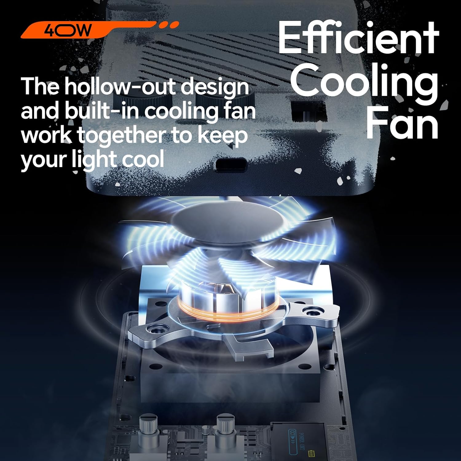 ULANZI 40W Portable RGB Video Light, 5000mAh Rechargeable LED Camera Light, 20 Scene Modes, 2700-6500K Mini Studio Lighting for YouTube, Vlogging, Live Streaming, Photography