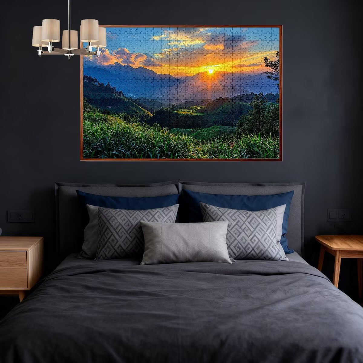 Puzzle 4000 sztuk puzzle zachód słońca krajobraz wymiary 141 x 87 cm puzzle dla dorosłych kreatywna rozrywka, śmieszne klasyczne puzzle zabawki edukacyjne oryginalne prezenty dla kobiet L-80