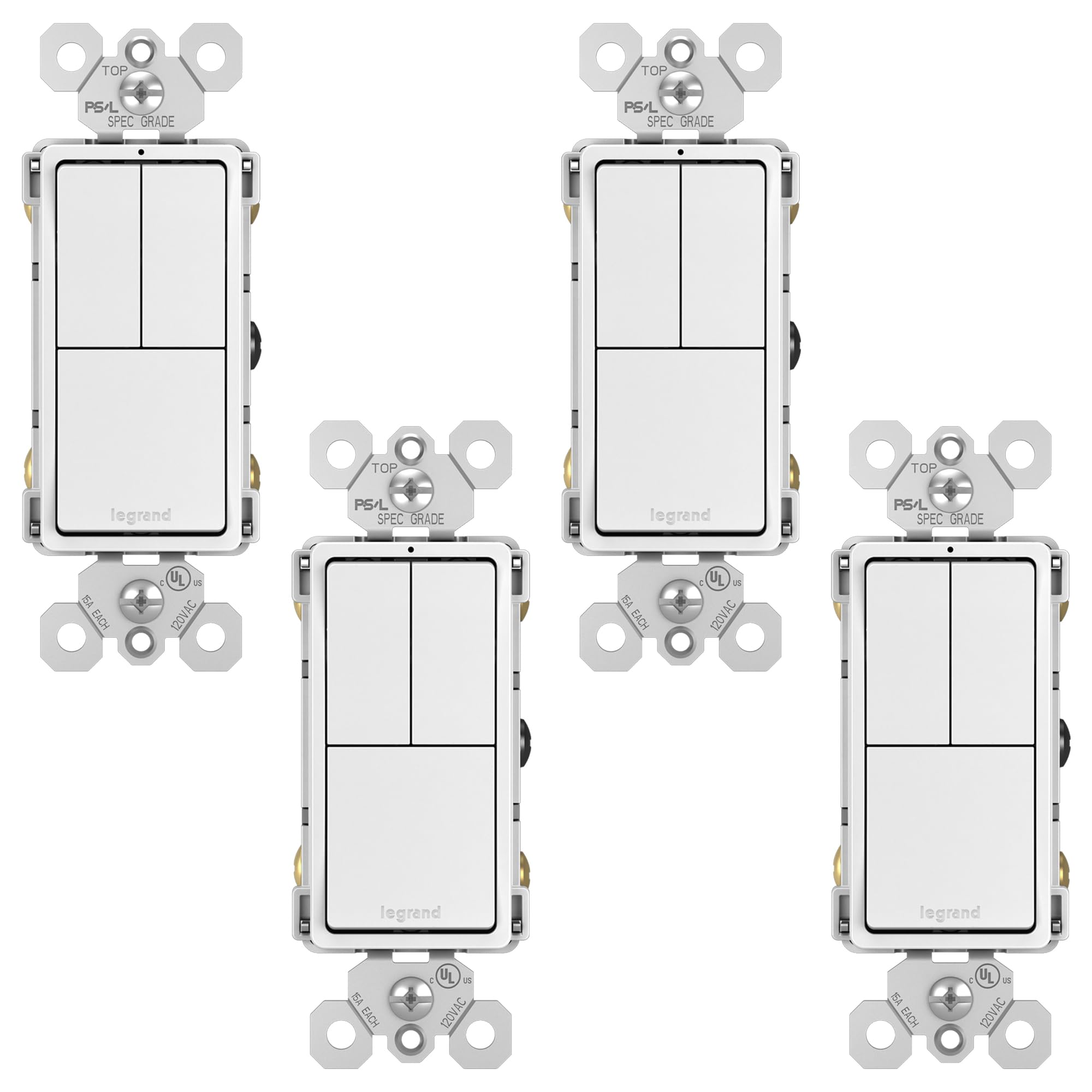Interrupteur 3 bascules Legrand Radiant pour supprimer les boîtiers multiples - 8