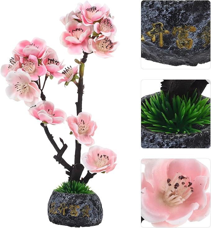 MAGICLULU Decoración de Plato Sushi Flor Artificial Acero Inoxidable miniatura 6