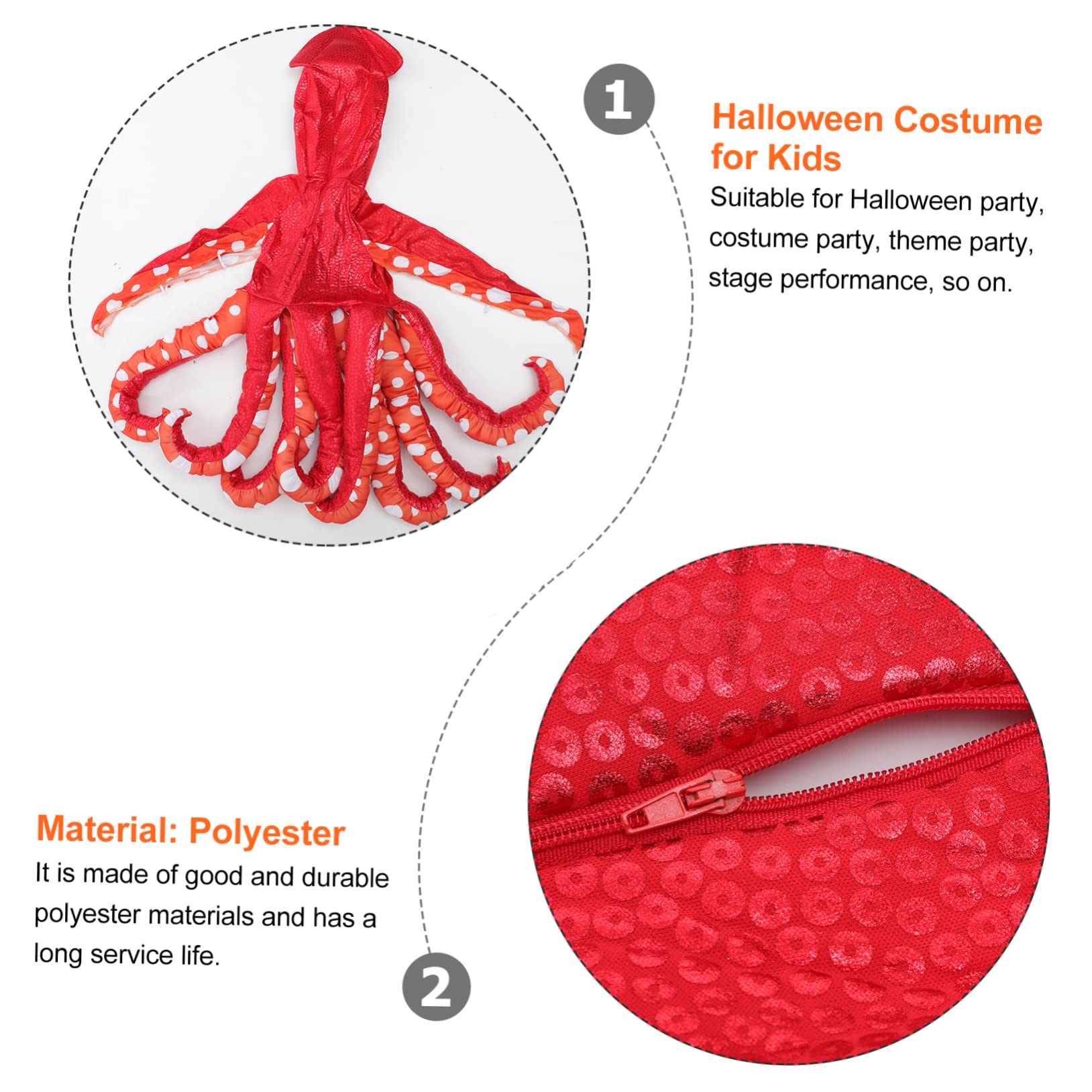 Ipetboom Dziecięcy Kostium Halloweenowy Jumpsuit z Poliestrowego Materiału Przebranie i Cosplay Zabawny Strój Małych Imprezy Tematyczne i Gry Ról