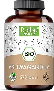 Ashwagandha Bio, 180 Capsule, Alto Dosaggio 1980mg, Ashwagandha Bio Da Polvere Di Ashwagandha - Foto 3