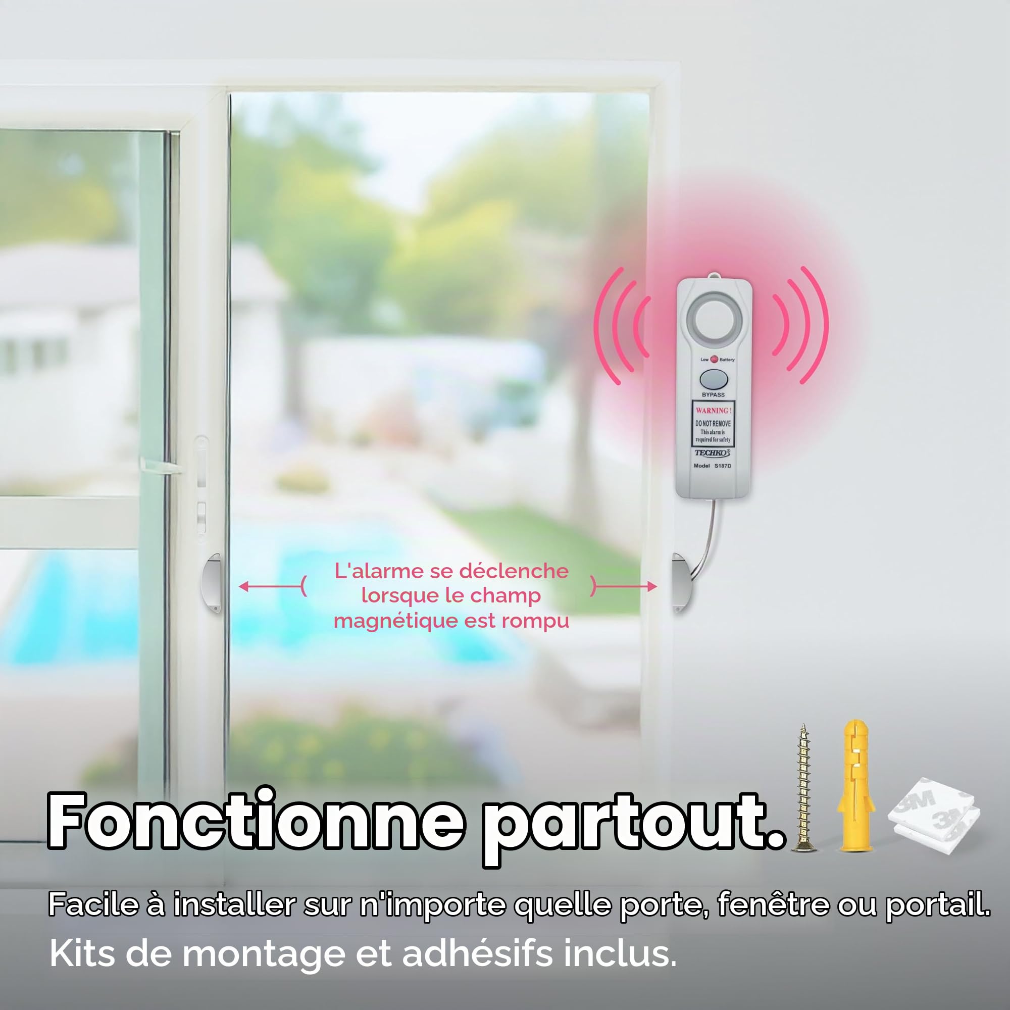 Techko Alarme de Piscine sûre S187D