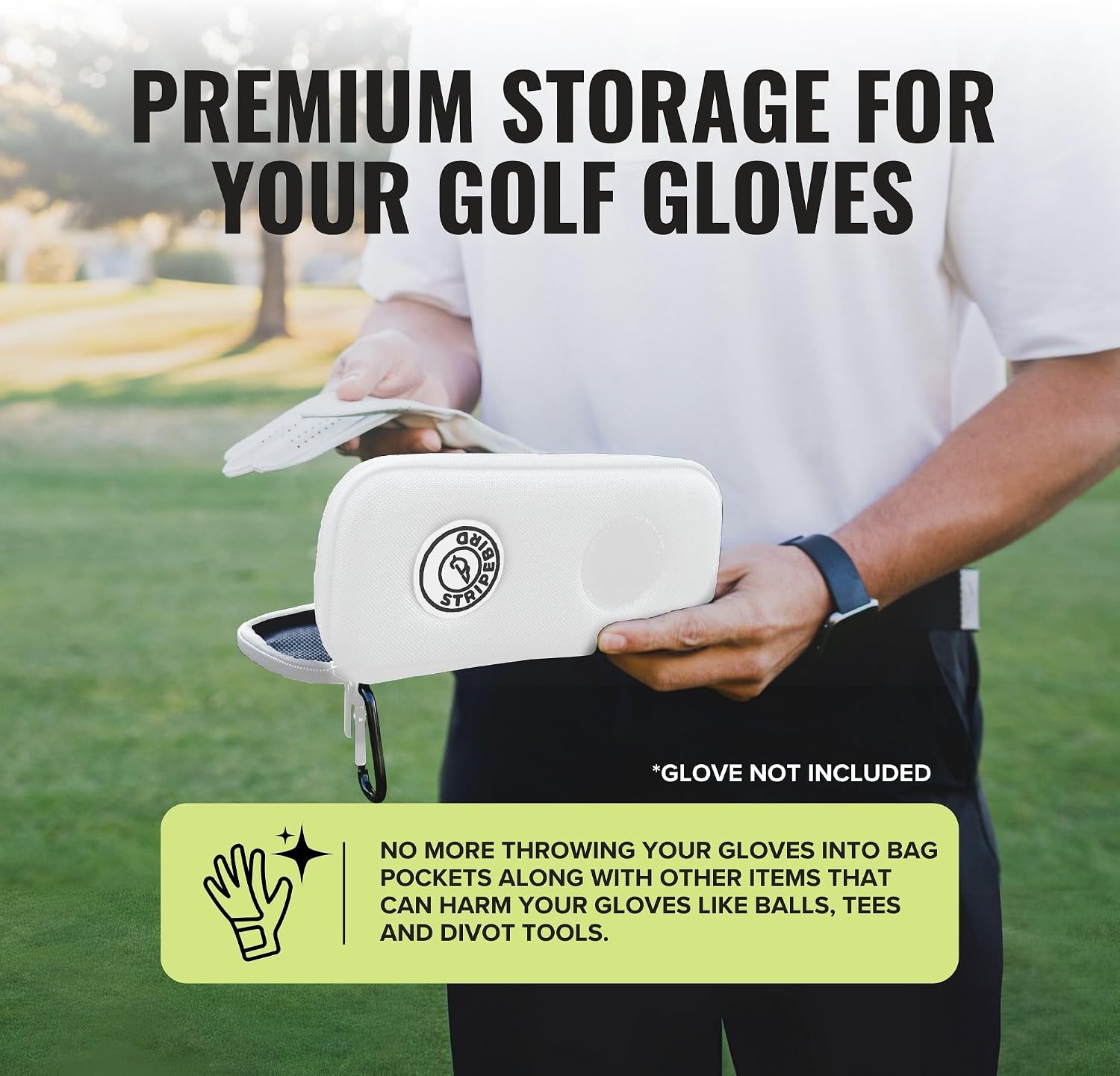 Stripebird - Performance Golf Gloves Case
