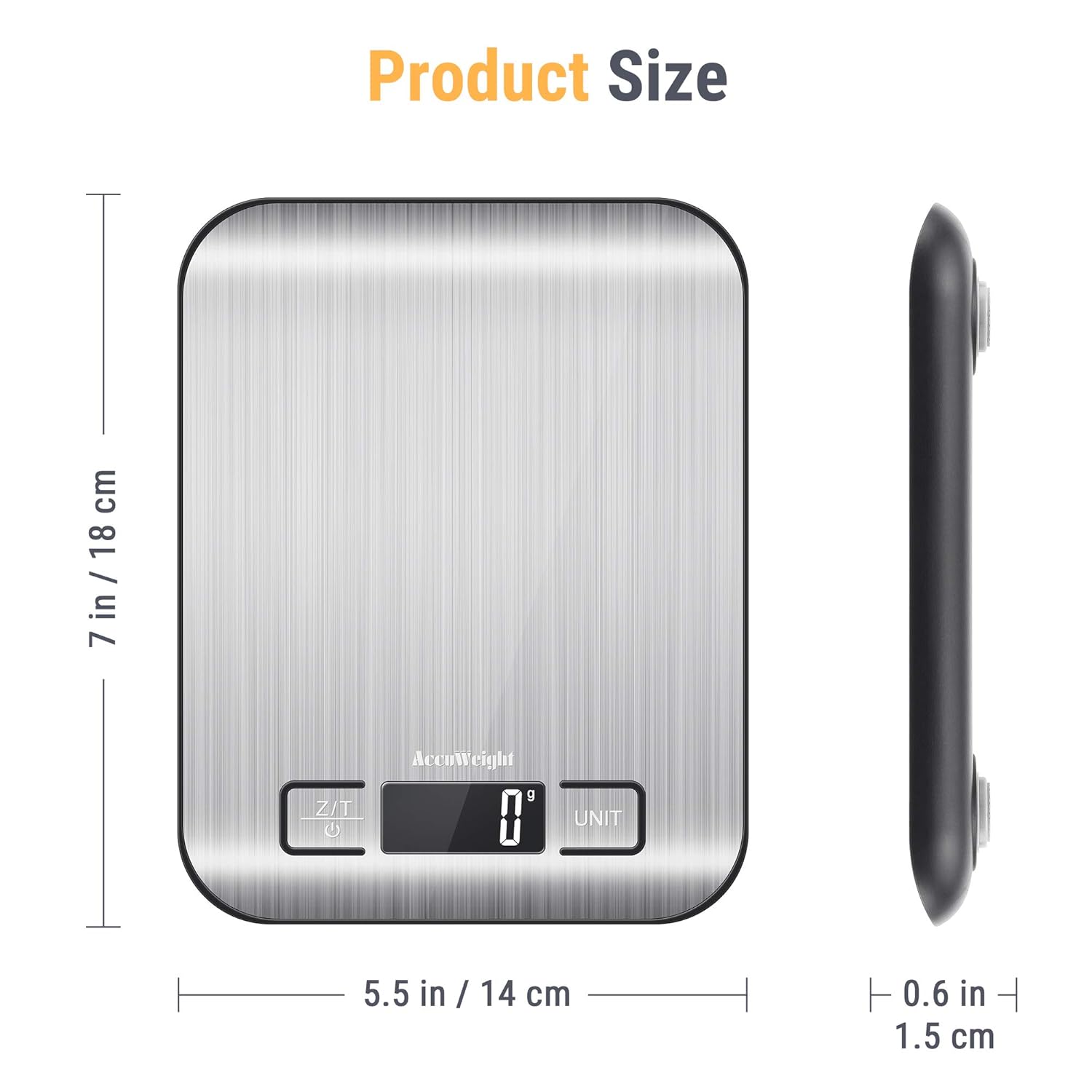 ACCUweight 211 scale product dimensions