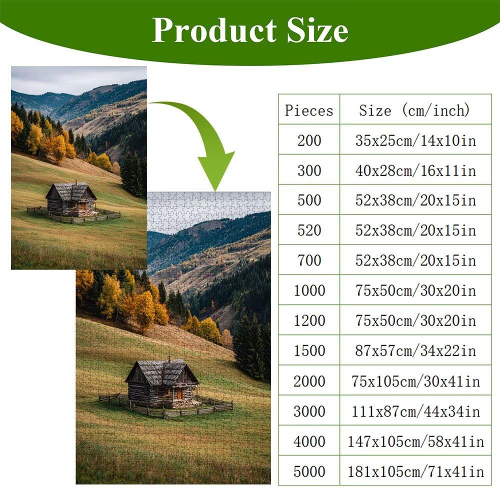 Puzzle 1500 Piezas Adultos Otoño & Paisaje, Rompecabezas con Letras Traseras y Póster, Pasatiempo Antiestrés, Decoración de Pared, Regalo Decorar Mujer Hombre 87 x 57 cm (14 Años +) P3#946