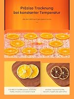 FOHERE Élelmiszer Szárító 35-70°C Hőmérséklet Szabályozás 5 Fiók 360° Légkeringés 3