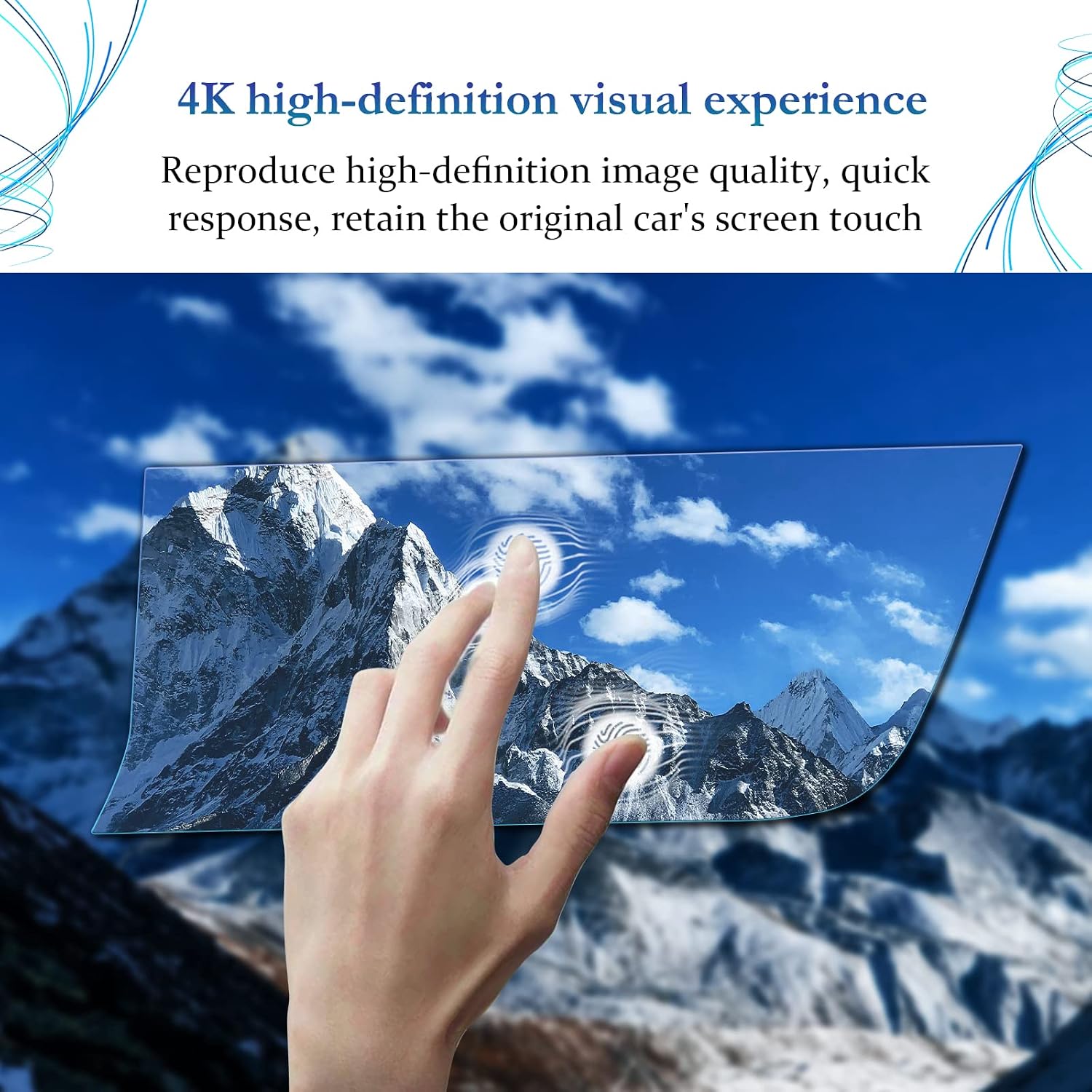 SKTU for 2021 2022 2023 Buick Envision Screen Protector for 2021 2022 2023 Buick Envision Essence/Avenir 10.2-Inch Navigation Display Buick Envision 2023 Accessories Envision 10.2 Inch Screen Protector Envision Screen Protective Film image 3